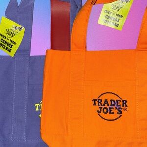 Trader Joe's Trick or Treat Canvas mini Tote Bag
